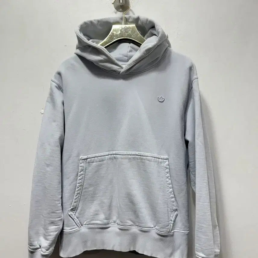 [BUNJANG] Adidas Trefoil Logo Hoodie Grey XS / 아디다스 삼잎 후드티 연회색 XS