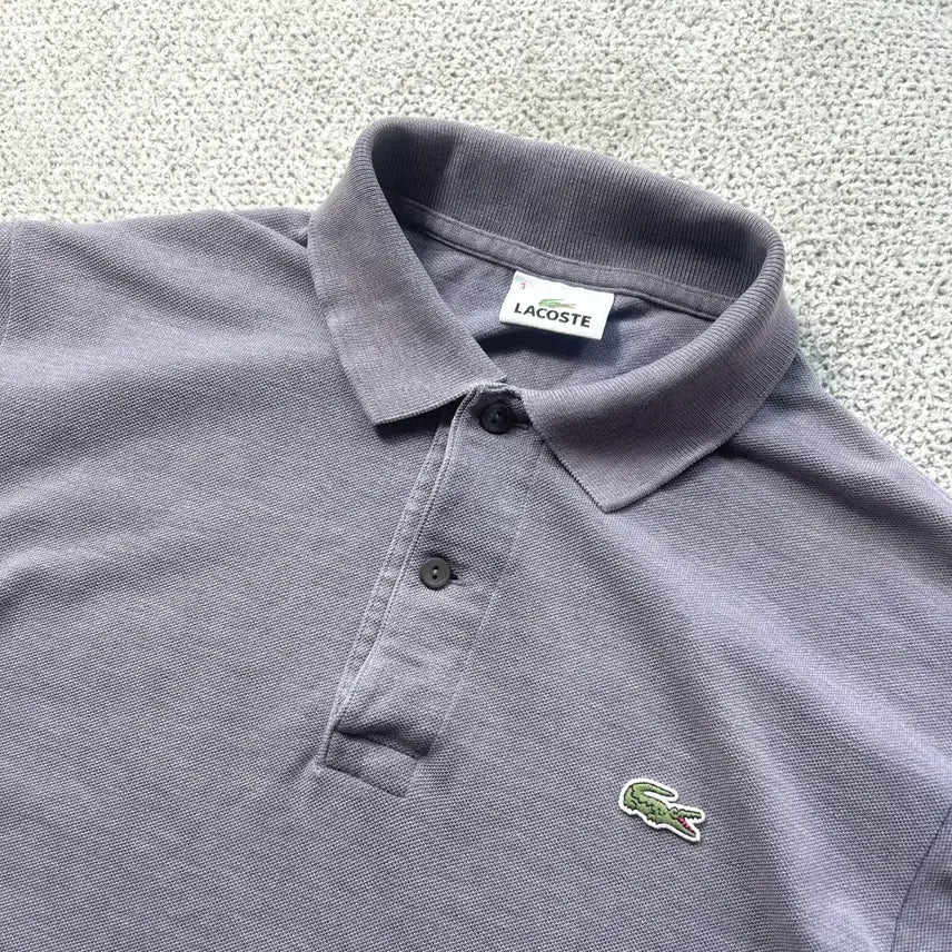 [BUNJANG] Lacoste Purple Pique Polo Shirt / 라코스테 피케 폴로티 퍼플 PK 3 95