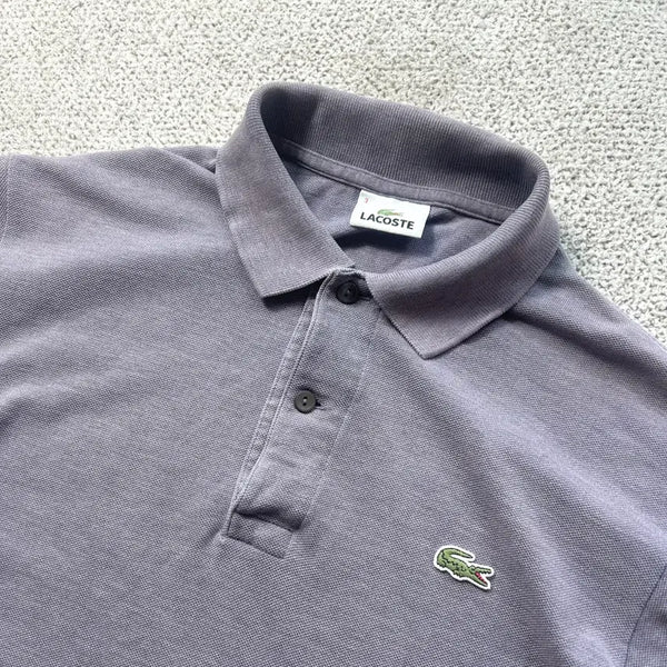 [BUNJANG] Lacoste Purple Pique Polo Shirt / 라코스테 피케 폴로티 퍼플 PK 3 95