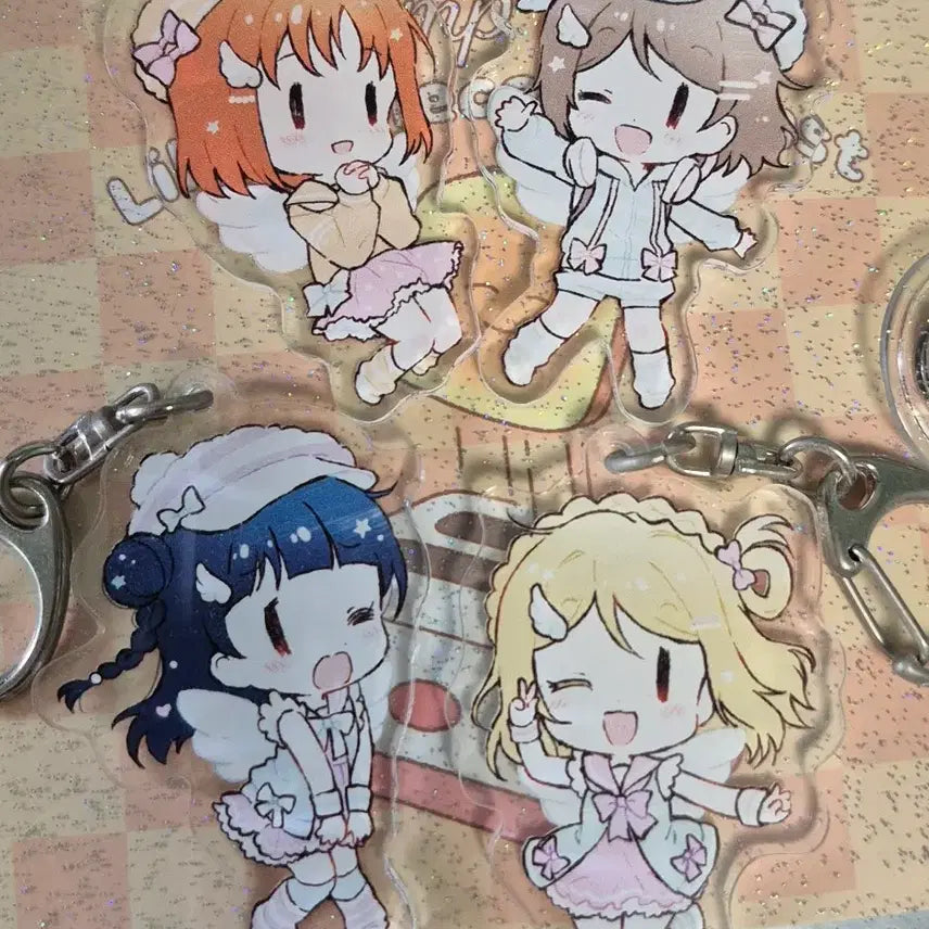 [BUNJANG] Love Live! Sunshine!! Aqours Mini Character Keychain Set / 러브라이브 썬샤인 아쿠아 미니캐릭터 키링