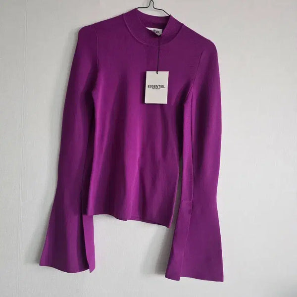 [BUNJANG] Fear of God ESSENTIALS Split Sleeve Knit Purple / 에센셜 스플릿 소매 니트 퍼플