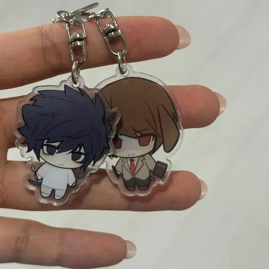 [BUNJANG] Death Note Light Yagami L Acrylic Keychain Bundle / 새상품) 데스노트 라이토 엘 아크릴 키링 일괄