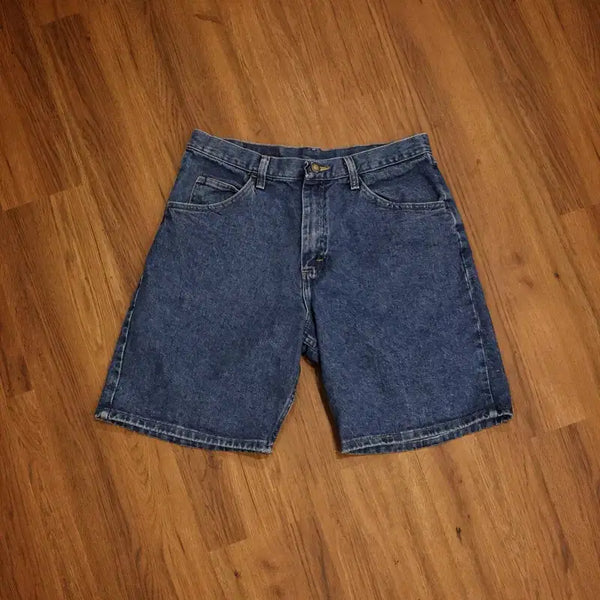 [BUNJANG] Wrangler Relaxed Fit Denim Shorts Medium Indigo / 00s 랭글러 데님숏츠 판매