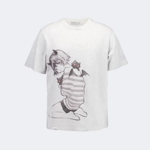 [BUNJANG] Butterfly Universe Dreaming Tea Gray T-Shirt / 나비버스 드리밍 티 그레이