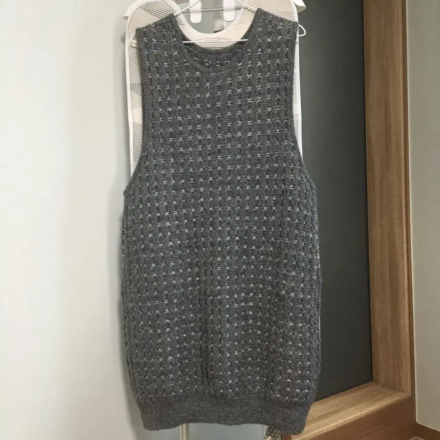 [BUNJANG] KUHO Alpaca Knit Long Vest (Size S) / KUHO 구호 23 알파카 짜임 롱 베스트 S