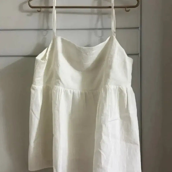 [BUNJANG] Musinsa Standard Women Sleeveless Bustier Cream / 무신사 스탠다드 우먼 / 슬리브리스 / 뷔스티에 / 크림