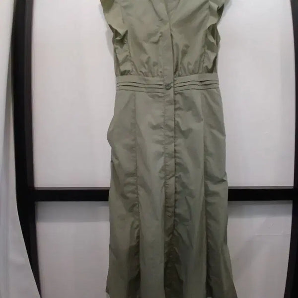 [BUNJANG] JIGOTT Khaki Sleeveless Long Dress Size 85 / JIGOTT 카키색 민소매 롱 원피스 85