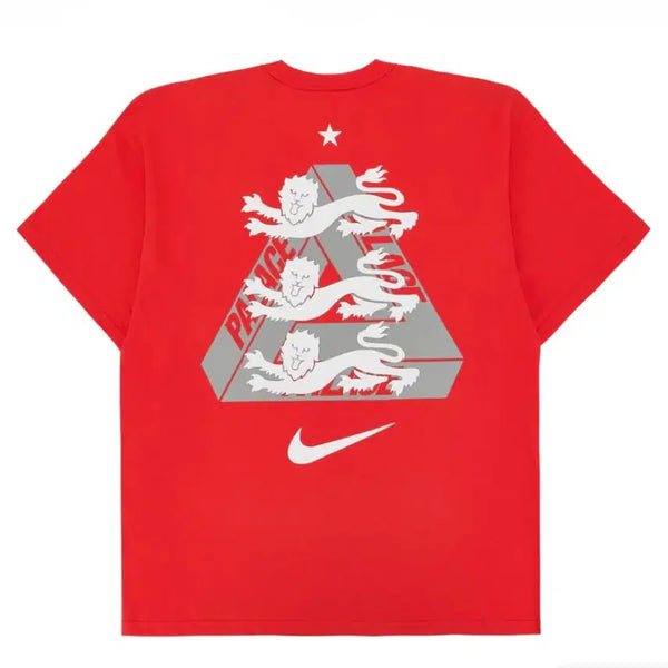 [BUNJANG] Palace Nike T-Shirt Light Crimson / [M] 팔라스 나이키 티셔츠 라이트 크림슨 새상품
