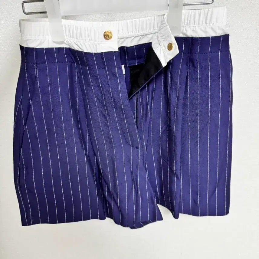 [BUNJANG] Sandro Striped Banding Shorts / 산드로 스트라이프 밴딩 쇼츠 34사이즈