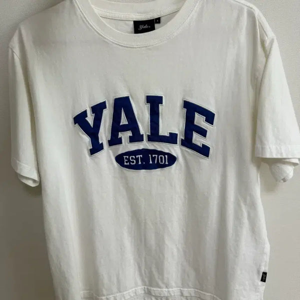[BUNJANG] Yale Two-Tone Arch Short Sleeve T-Shirt Royal Blue / 예일 투톤아치 반팔티 로얄 블루