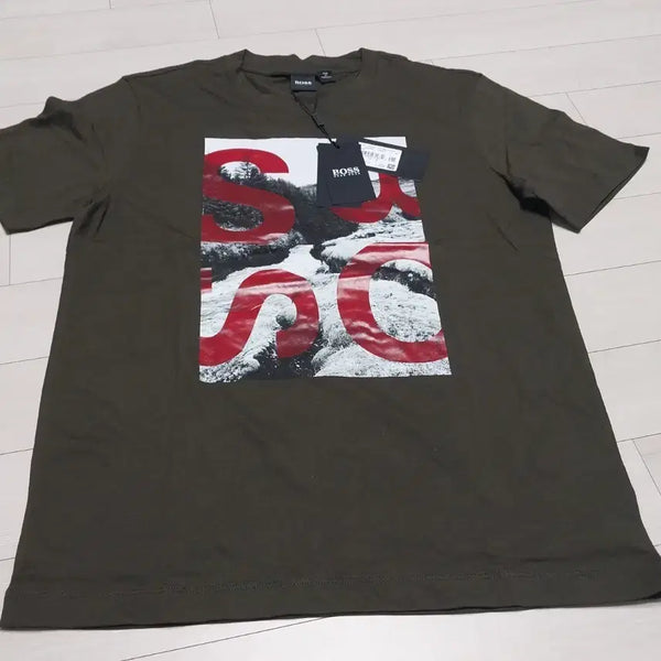 [BUNJANG] Hugo Boss T-Shirt Medium Olive Green / 휴고보스 반팔티M 새상품