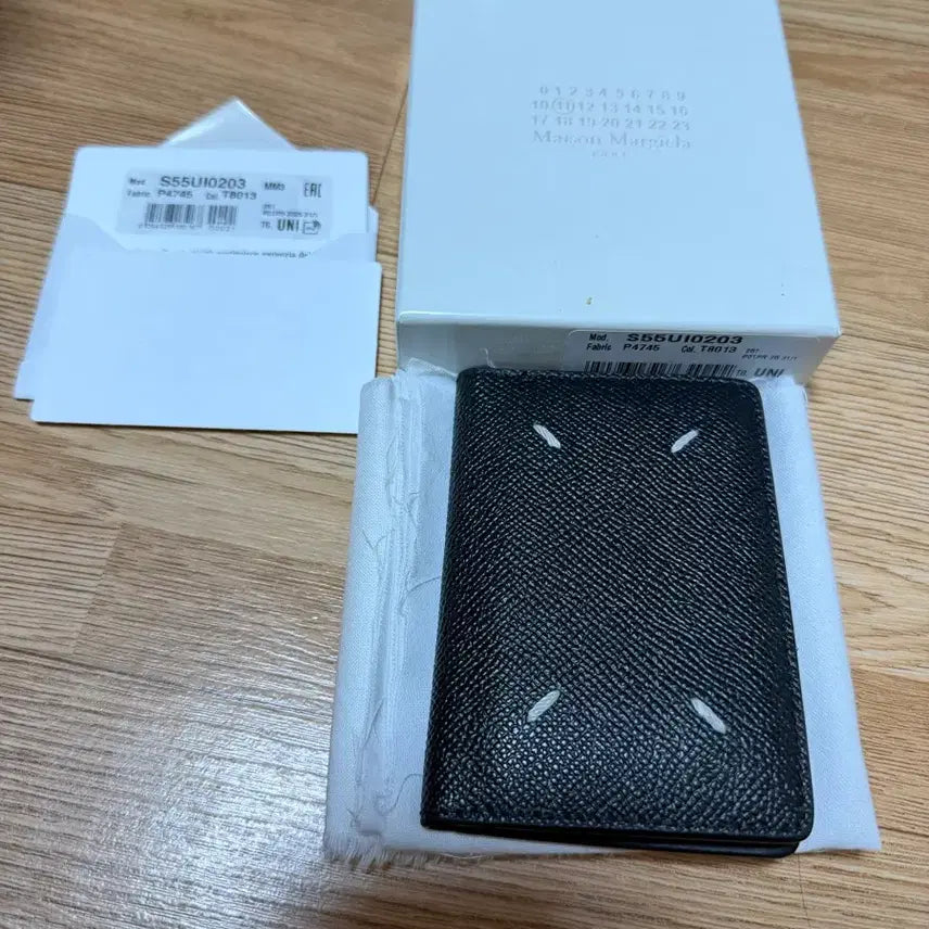 [BUNJANG] Maison Margiela Leather Bifold Card Holder Black / [마르지엘라] 레더 바이폴드 카드 홀더 블랙