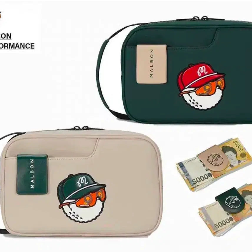 [BUNJANG] Malbon Money Clip Pouch (Gray) / 말본  머니클립 파우치 (그레이) 무료배송