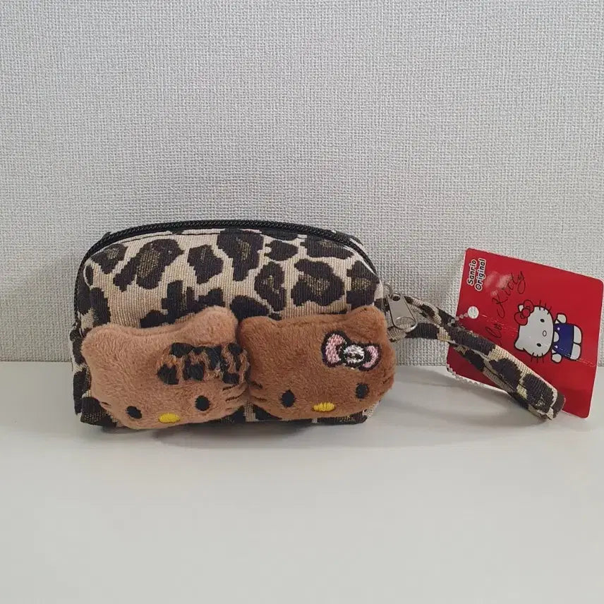 [BUNJANG] Hello Kitty Leopard Mini Pouch / 키티 레오파드 초미니 파우치