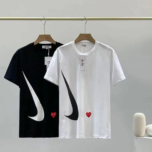 [BUNJANG] COMME des GARÇONS PLAY x Nike Collaboration T-Shirt / 정품 꼼데 X 나이키 콜라보 반팔 티셔츠
