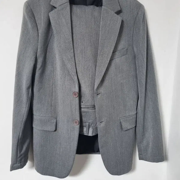[BUNJANG] Men's Grey Suit Set 95/33 / 남자 정장 세트  셋업 그레이95/33