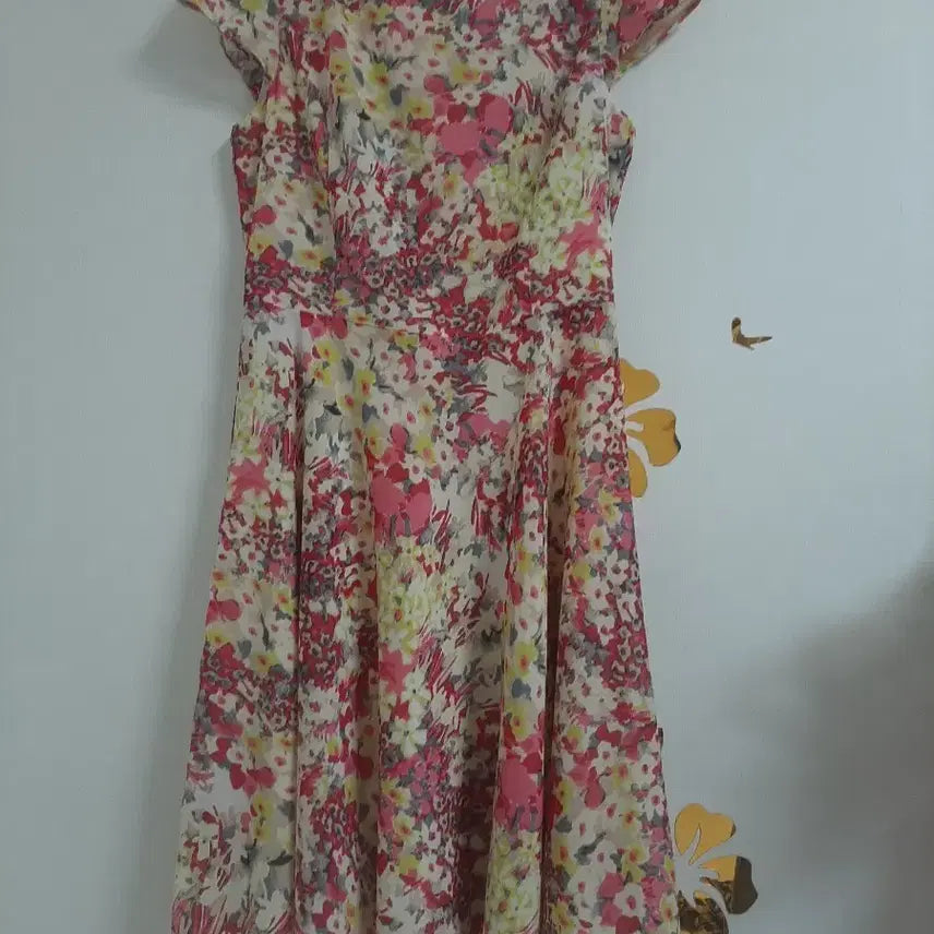 [BUNJANG] SHESMISS Chiffon Dress Floral Pattern Size 55 / SHESMISS 쉬폰원피스(55)