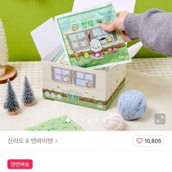 [BUNJANG] Pochacco Large Hot Packs 160g - Set of 10 (New) / 박스채새상품) 포차코 핫팩  160g 대형 핫팩 10개