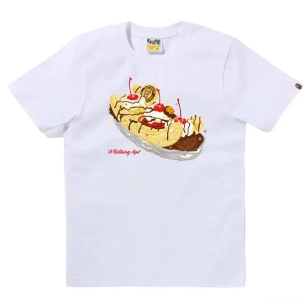 [BUNJANG] Bape Banana Split T-Shirt White / 베이프 바나나 스플릿 티셔츠 화이트