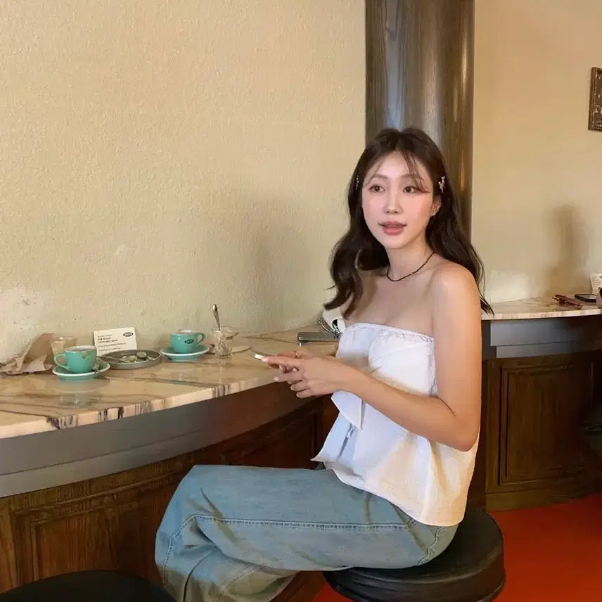 [BUNJANG] Riette Summer Denim Pants (Size S) / [riette] 리에뜨 summer denim (썸머 데님) (S)