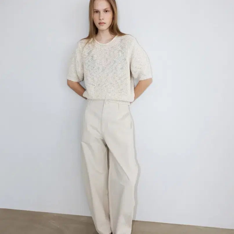 [BUNJANG] H8 OTIZE Knit Top Oatmeal / 에이치에이트(H8) OTIZE 니트 탑 (새상품)