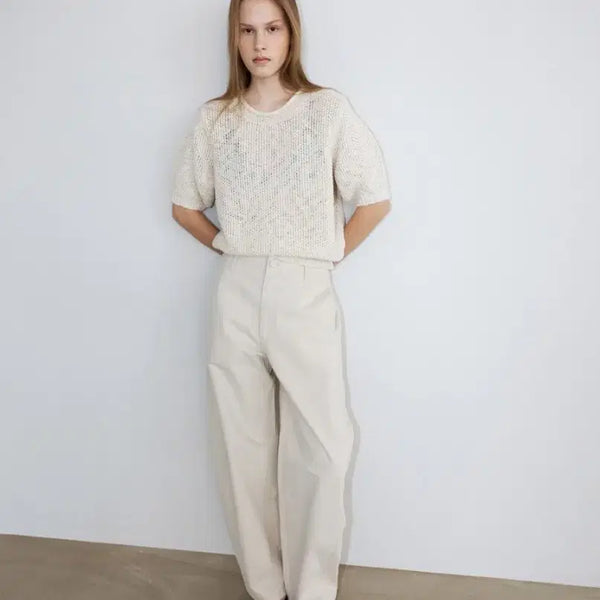 [BUNJANG] H8 OTIZE Knit Top Oatmeal / 에이치에이트(H8) OTIZE 니트 탑 (새상품)