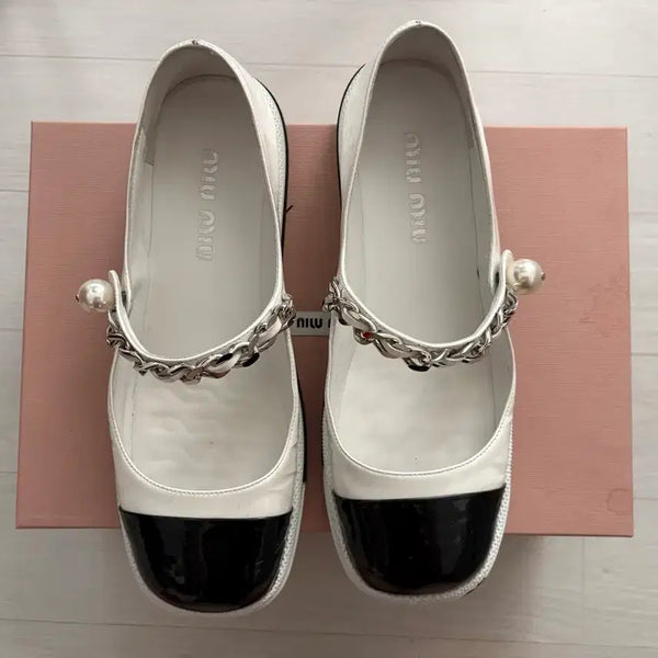 [BUNJANG] Miu Miu Ballerina Shoes 37.5 (245) / 미우미우 발레리나 슈즈 37.5 (245)