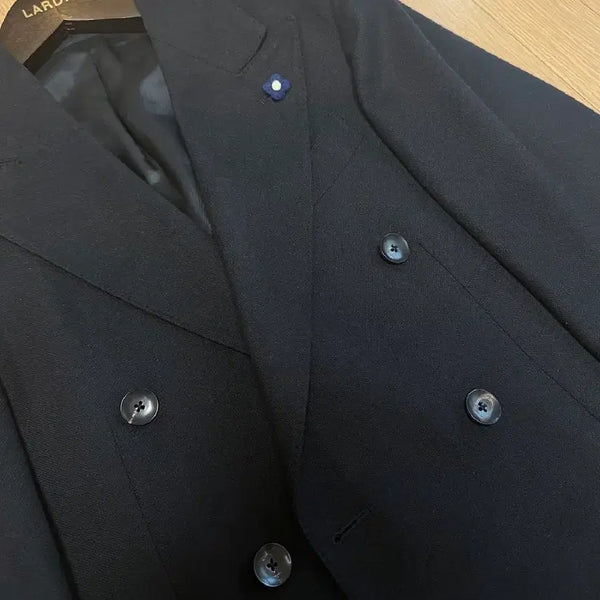 [BUNJANG] Lardini 100% Cashmere Double-Breasted Black Jacket / 라르디니 캐시미어100% 블랙 더블 재킷 판매합니다