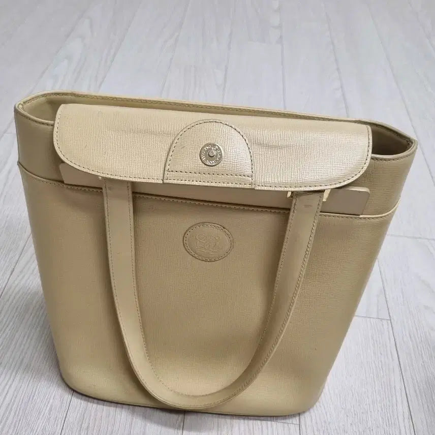 [BUNJANG] Louis Quatorze Leather Shoulder/Tote Bag (Cream/Beige) / 루이까또즈 가죽 숄더/토트백 (크림/베이지 색상.급매함)