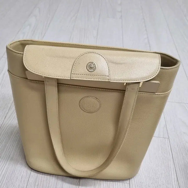 [BUNJANG] Louis Quatorze Leather Shoulder/Tote Bag (Cream/Beige) / 루이까또즈 가죽 숄더/토트백 (크림/베이지 색상.급매함)