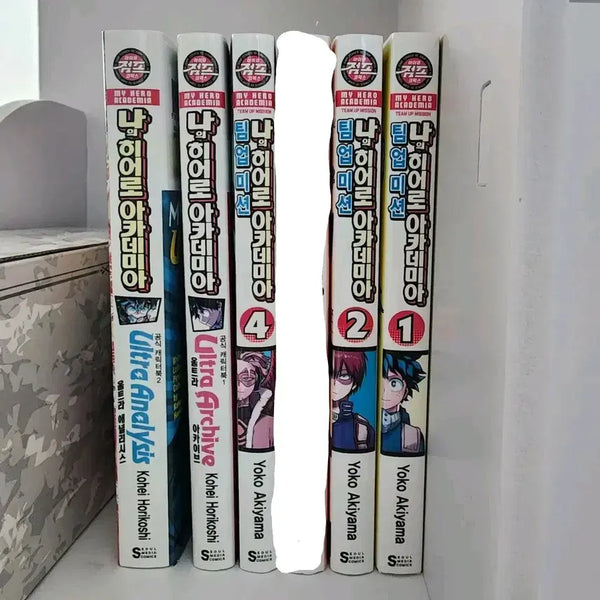 [BUNJANG] My Hero Academia Team-Up Missions Vol. 1-2, 4 & Official Character Book Vol. 1-2 Set / [반택포 2.6] 나히아 팀업미션 1권~2권, 4권, 공식 캐릭터북 1권 2권