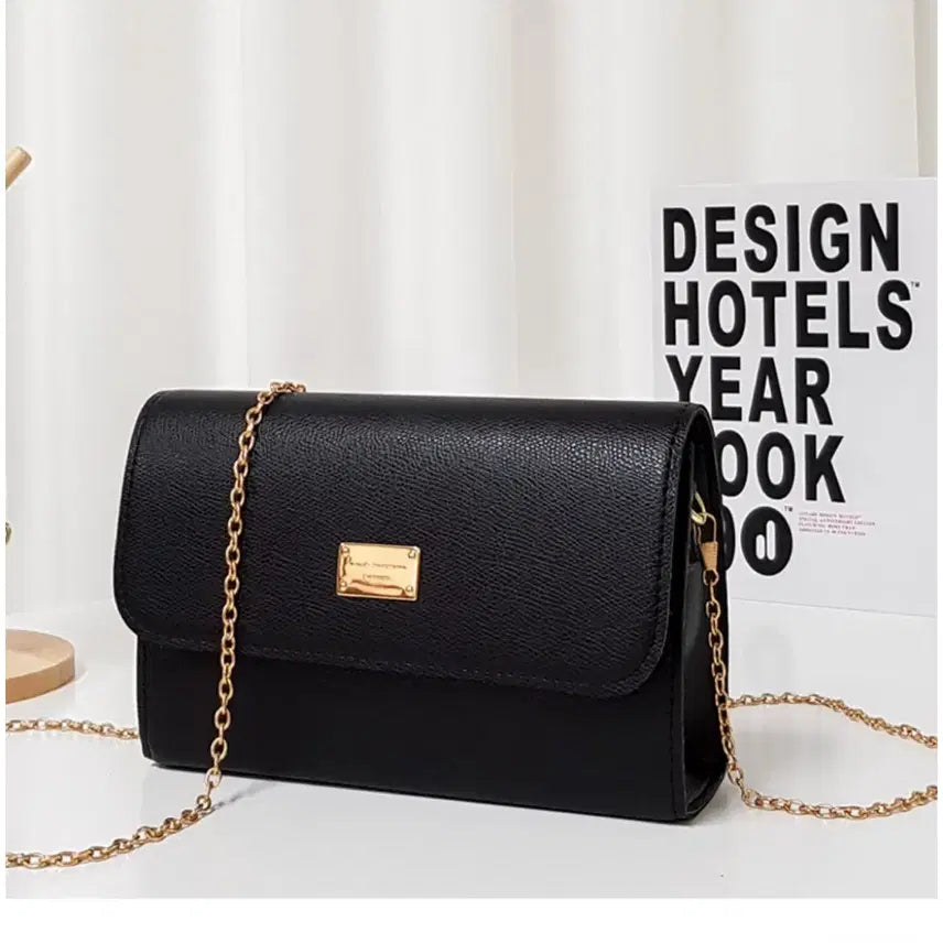 [BUNJANG] Endorsy Square Cross Two-Way Chain Bag Black / 엔도르시 스퀘어 크로스 투인원 체인백 블랙