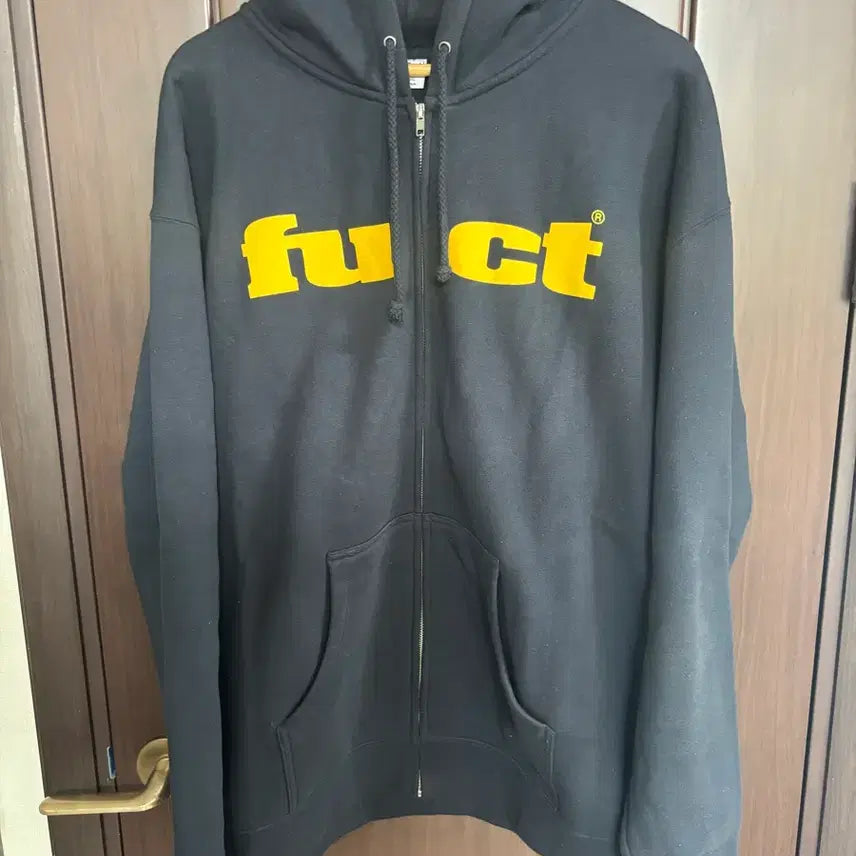 [BUNJANG] FUCT Yellow Logo Zip-Up Hoodie / [XL]fuct 퍽트 후드 집업