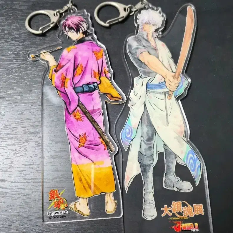 [BUNJANG] Gintama Gintoki & Takasugi Acrylic Keychain Set / 은혼 화조풍월 타카스기, 대은혼전 긴토키 아크릴키링 일괄