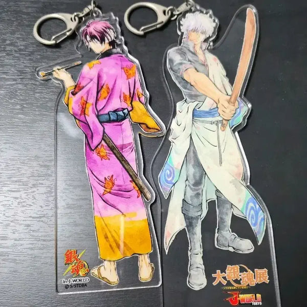 [BUNJANG] Gintama Gintoki & Takasugi Acrylic Keychain Set / 은혼 화조풍월 타카스기, 대은혼전 긴토키 아크릴키링 일괄