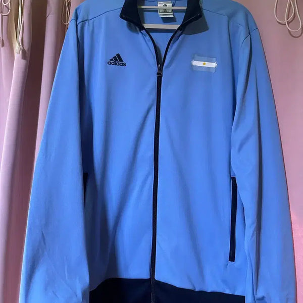 [BUNJANG] Adidas Argentina National Football Team Track Top Jersey / 아디다스져지 아디다스 아르헨티나 축구 국대 져지 집업 스카이블루 트랙탑