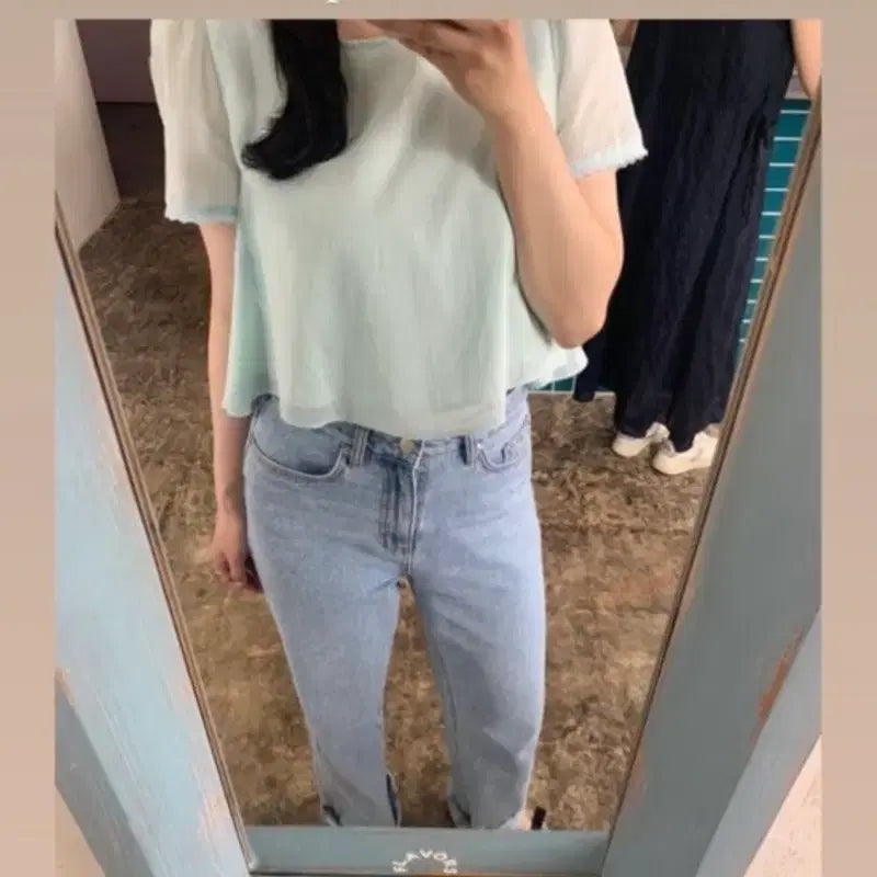 [BUNJANG] LaFleur Lily Blouse Mint / 라플리에 릴리 블라우스 민트
