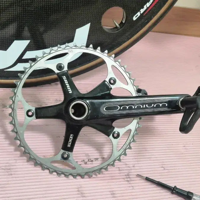 [BUNJANG] SRAM Omnium Crankset 165mm with Dura-Ace 51T Chainring / 스램 옴니움 크랭크셋