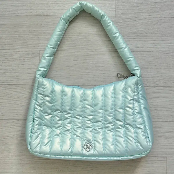 [BUNJANG] HEIRLY Padded Bag Sky Blue / 히어리 하늘색 패딩백