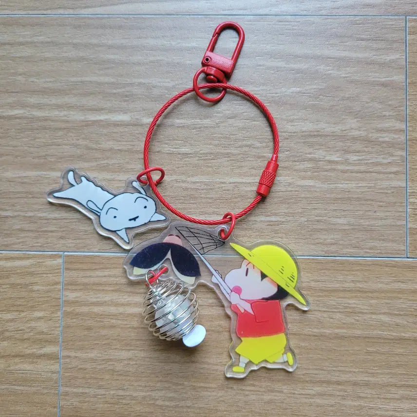 [BUNJANG] Crayon Shin-chan & Shiro Keyring / 짱구와 흰둥이 키링 판매합니다.
