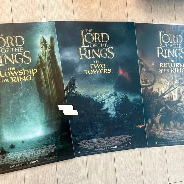 [BUNJANG] The Lord of the Rings The Hobbit Trilogy IMAX Poster Set (A3) / [2021초희귀한정판]영화 반지의제왕 호빗 트릴로지 3종 포스터(A3)