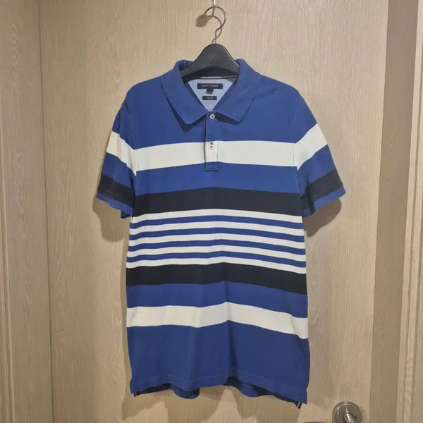 [BUNJANG] Tommy Hilfiger Striped Shirt Blue Size L / 타미힐피거 단가라 셔츠 블루사이즈L