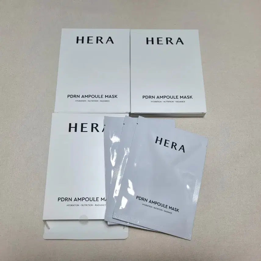 [BUNJANG] Hera PDRN Ampoule Mask Pack (9 Sheets) / 총 9매) 헤라 PDRN 앰플 마스크팩 헤라 피디알엔 마스크팩
