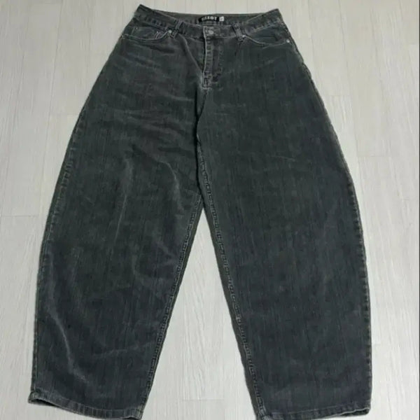 [BUNJANG] Balloon Corduroy Wide Pants S / 벌룬 코듀로이 와이드 팬츠 S