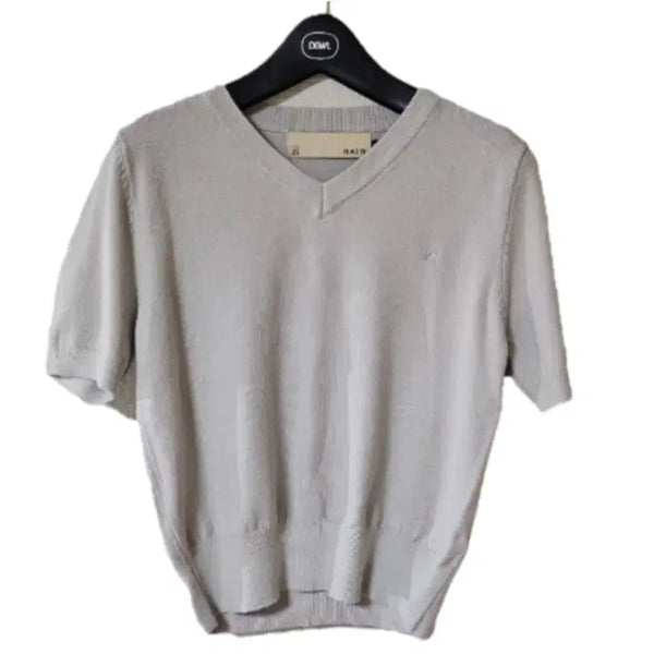 [BUNJANG] Atelier Nine Basic V-Neck Knit T-Shirt Free Size / 아틀리에나인 베이직 브이넥  니트 T Free