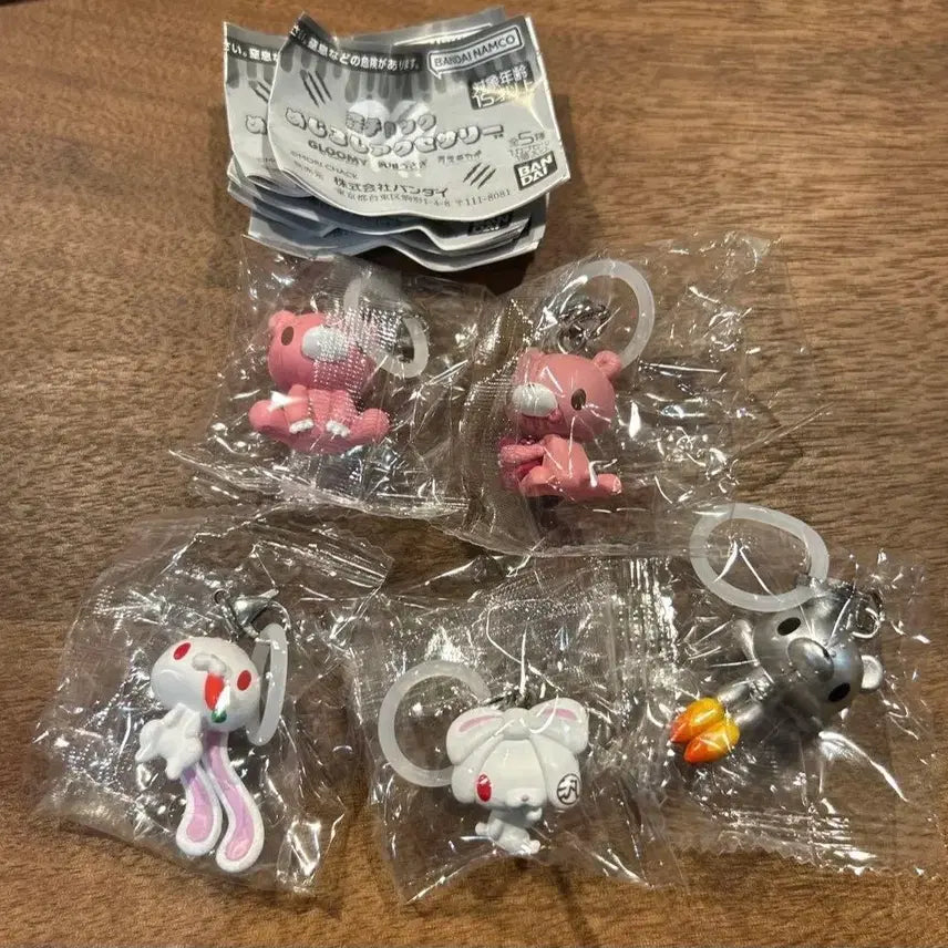 [BUNJANG] Glumy Bear Mezushi Keychain 5 Types Full Set / 2주 내 출고) 글루미베어 메지루시 키링 5종 풀세트