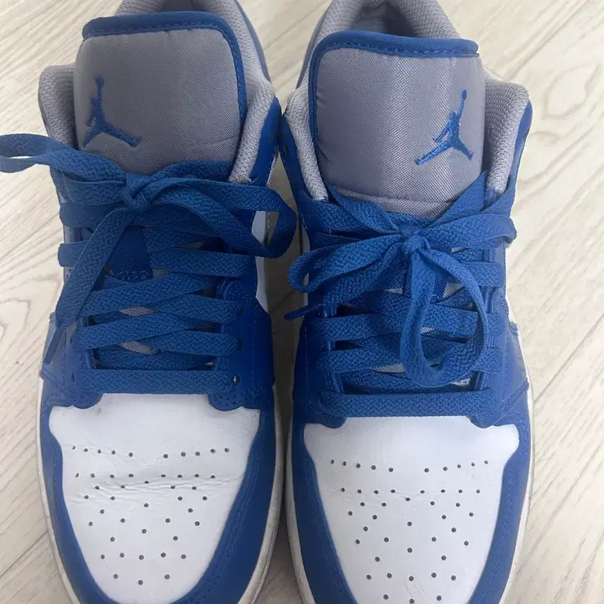 [BUNJANG] Nike Air Jordan 1 Low True Blue Cement Grey / 조던 로우 트루 블루 시멘트 그레이