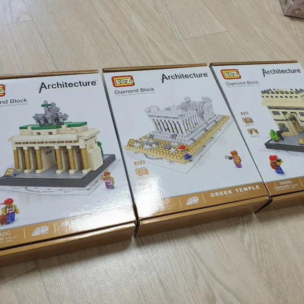 [BUNJANG] Loz Mini Block Puzzle Architectural Models Bundle Set / Loz 미니 블록 퍼즐 건축물 (3개 일괄)