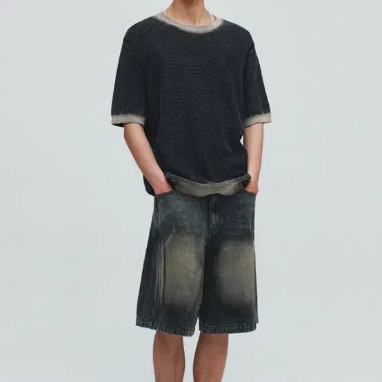 [BUNJANG] Intempo Mood Triple Cut Bermuda Pants Firewood / 인템포무드 트리플 컷 버뮤다 팬츠_파이어우드