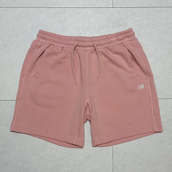 [BUNJANG] New Balance 4-Length Terry Training Shorts Pink / 뉴발란스 4부 쭈리 반바지 핑크 트레이닝 팬츠